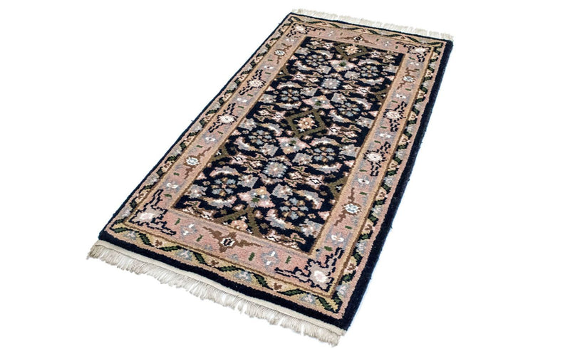 Alfombra oriental - 160 x 90 cm - azul