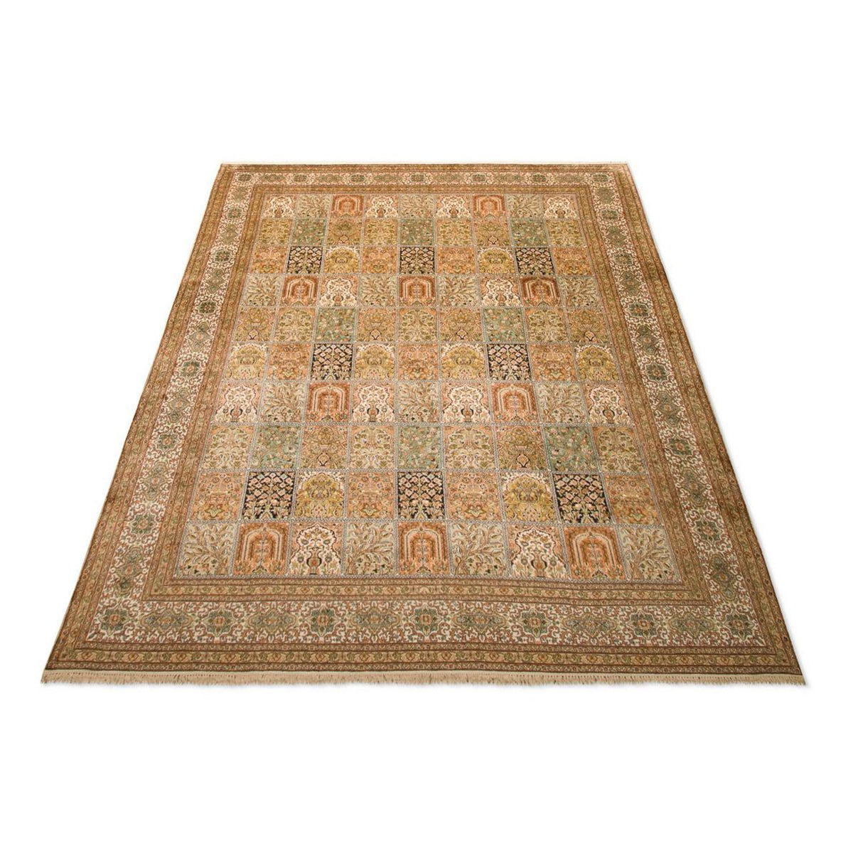 Alfombra de seda - Seda de Cachemira - 328 x 240 cm - multicolor