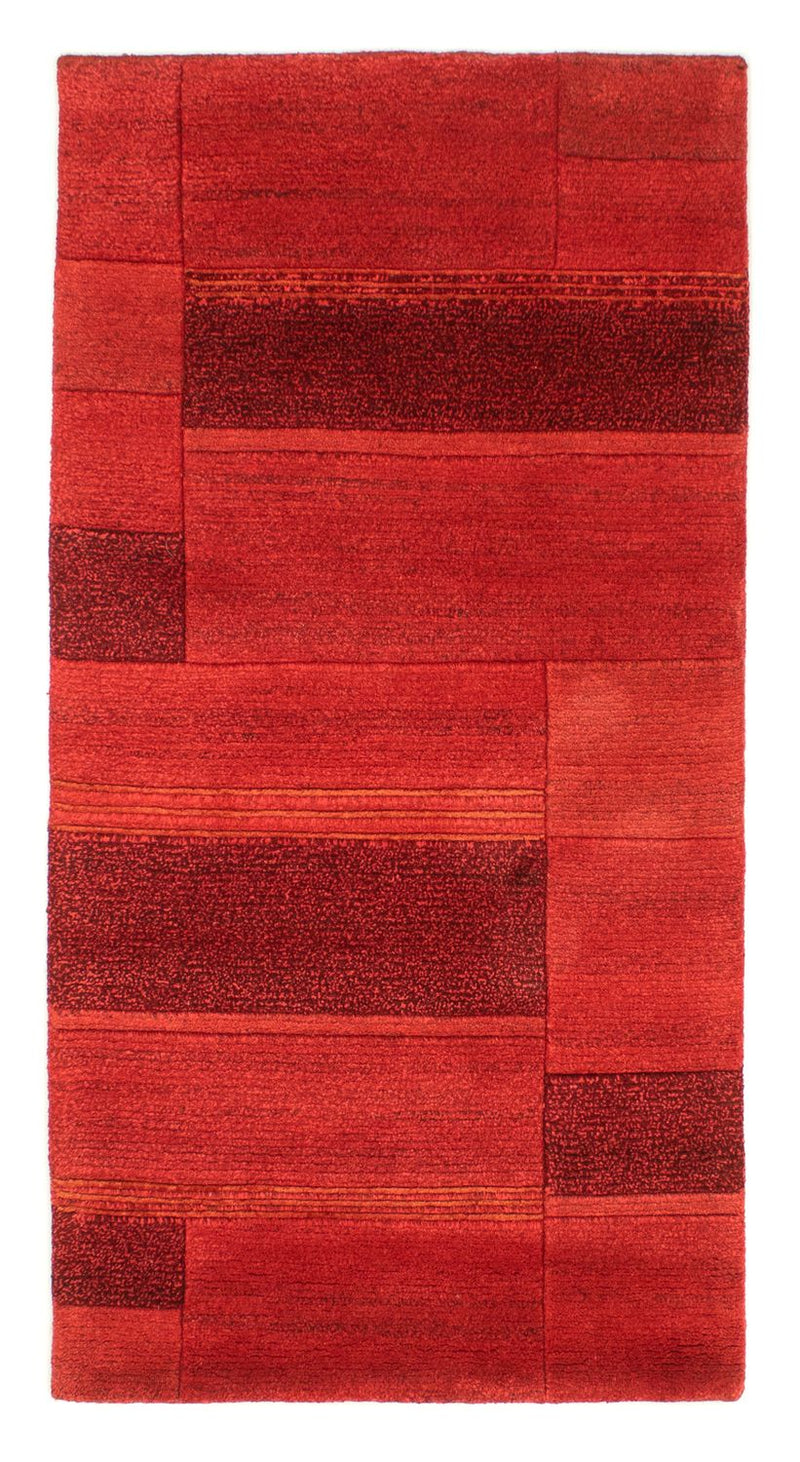 Alfombra de Nepal - 138 x 72 cm - rojo