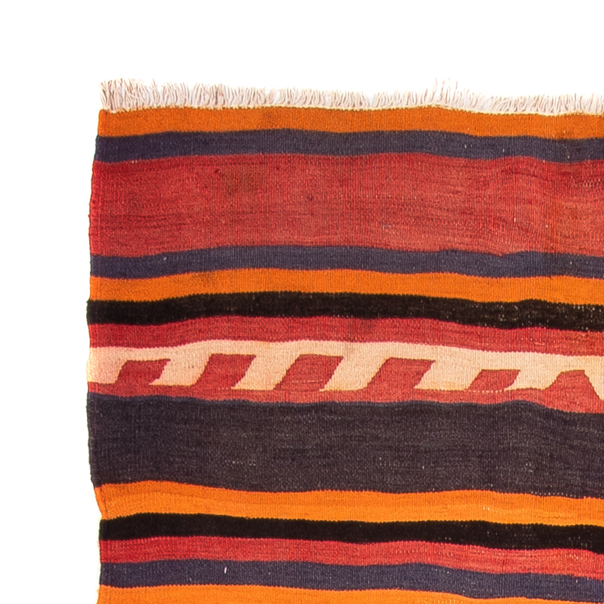 Alfombra de pasillo Alfombra Kelim - Antigua - 295 x 120 cm - multicolor