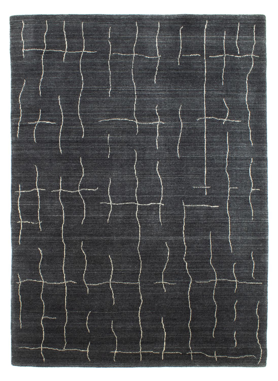 Alfombra de Nepal - 200 x 142 cm - gris