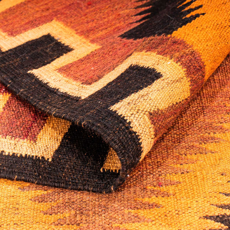 Alfombra de pasillo Alfombra Kelim - Antigua - 320 x 140 cm - multicolor