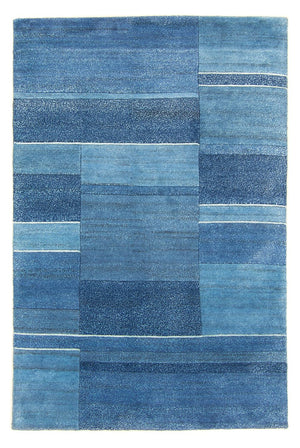 Alfombra de Nepal - 181 x 121 cm - azul