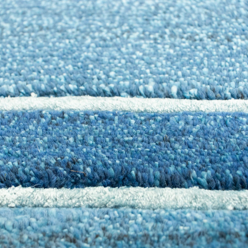 Alfombra de Nepal - 181 x 121 cm - azul