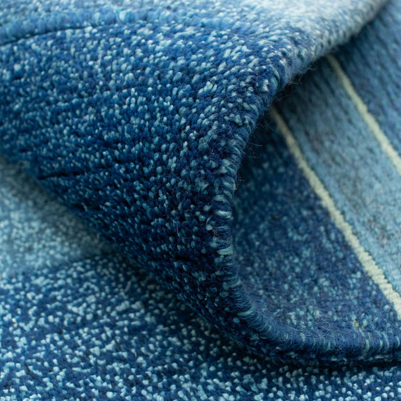 Alfombra de Nepal - 181 x 121 cm - azul