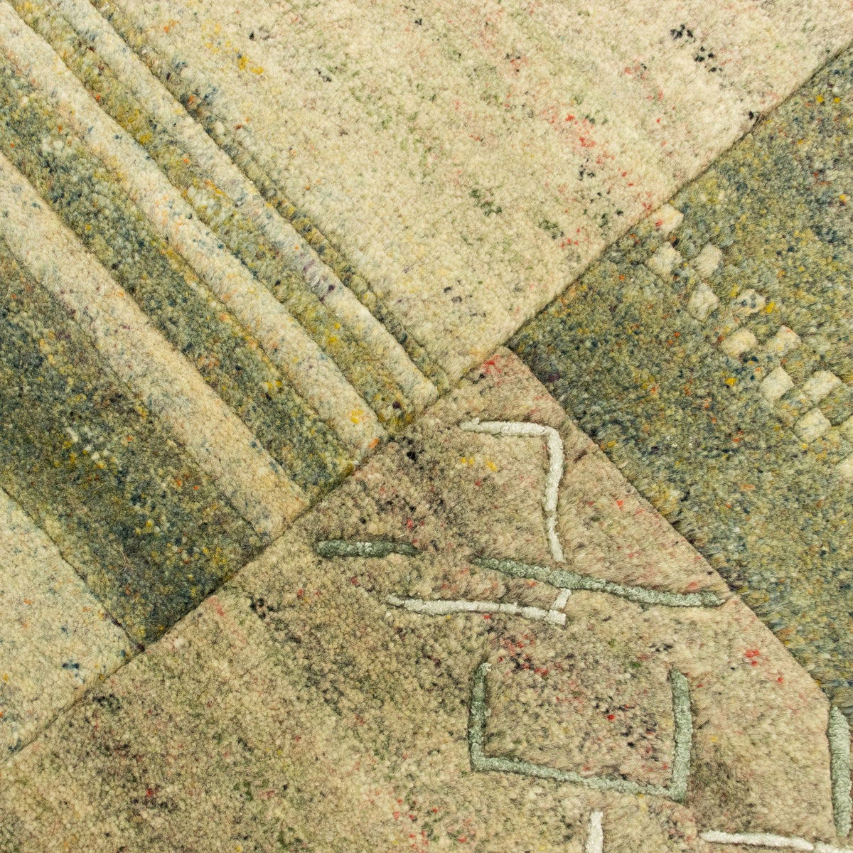Alfombra de Nepal - 238 x 172 cm - verde