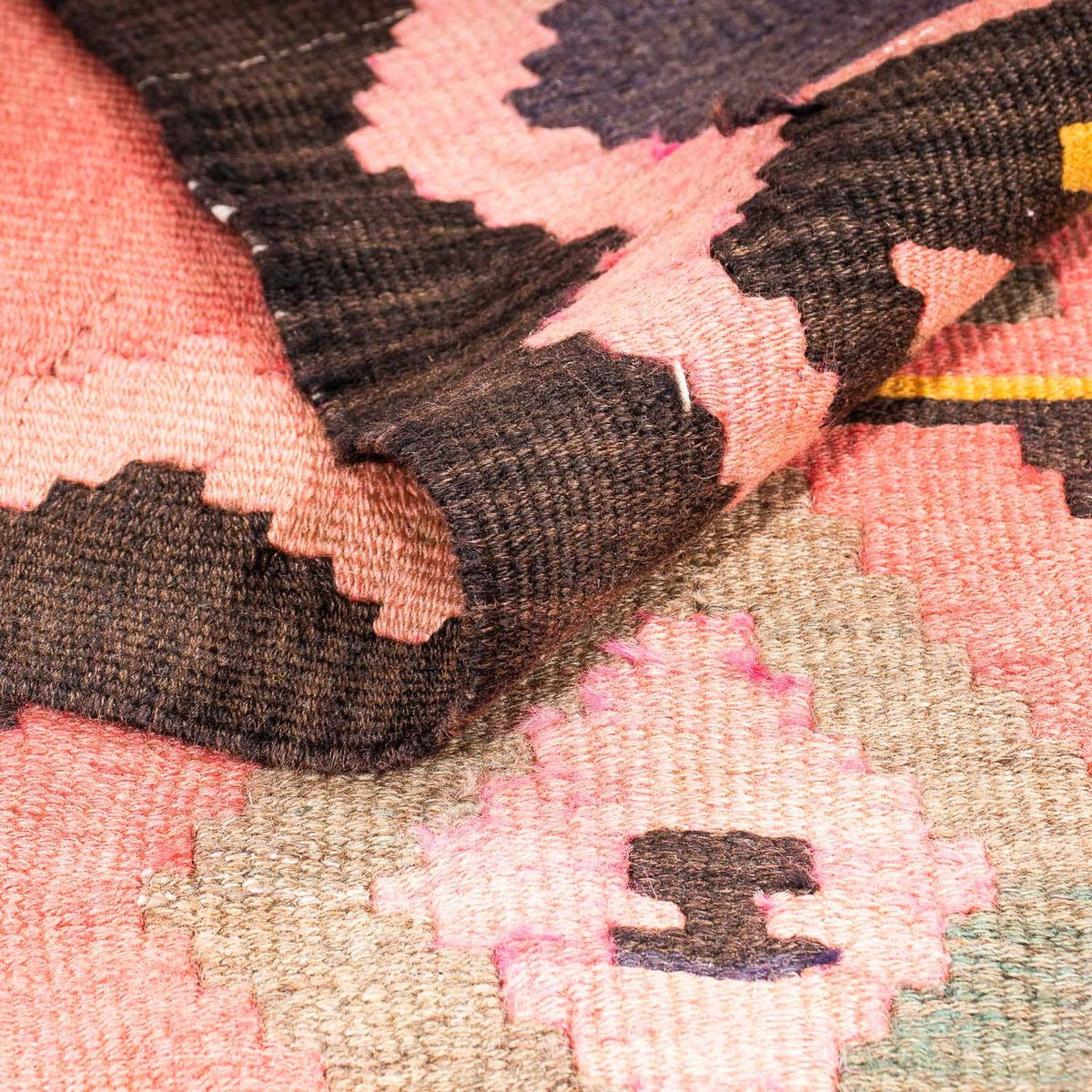 Alfombra de pasillo Alfombra Kelim - Antigua - 300 x 125 cm - multicolor