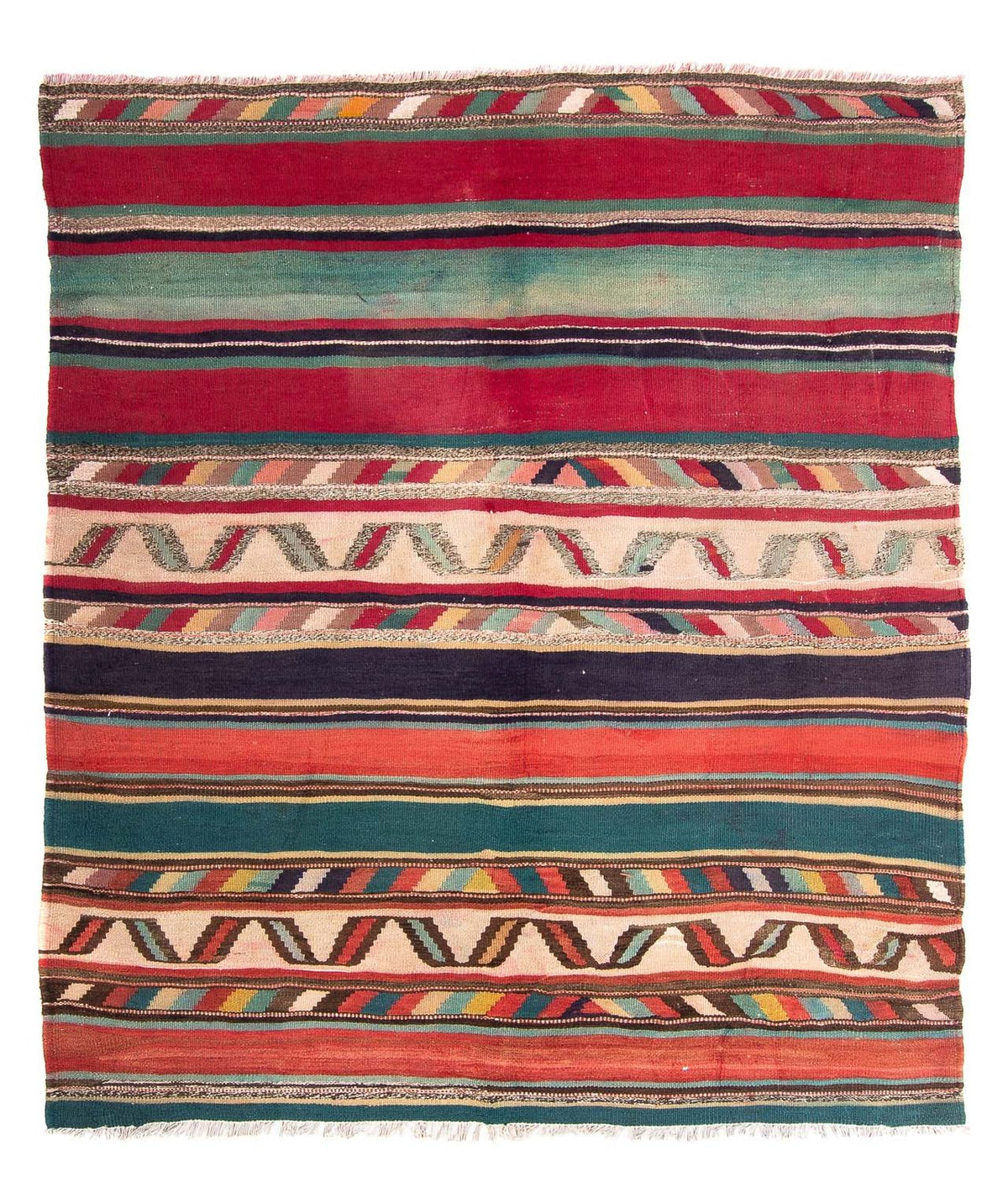 Alfombra Kelim - Antigua - 204 x 184 cm - multicolor