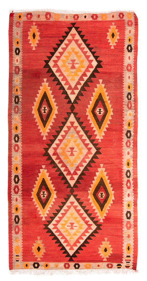 Alfombra Kelim - Antigua - 283 x 142 cm - multicolor