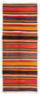 Alfombra de pasillo Alfombra Kelim - Antigua - 330 x 130 cm - multicolor