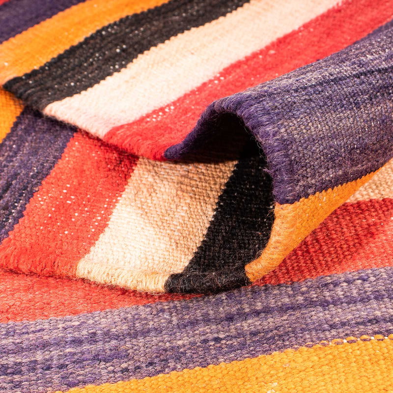 Alfombra de pasillo Alfombra Kelim - Antigua - 330 x 130 cm - multicolor