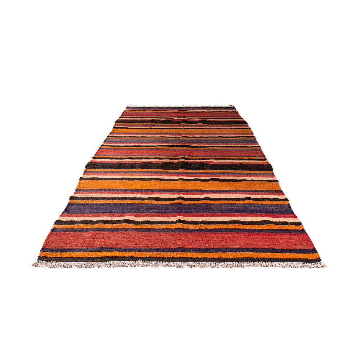 Alfombra de pasillo Alfombra Kelim - Antigua - 330 x 130 cm - multicolor