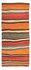 Alfombra de pasillo Alfombra Kelim - Antigua - 175 x 75 cm - multicolor