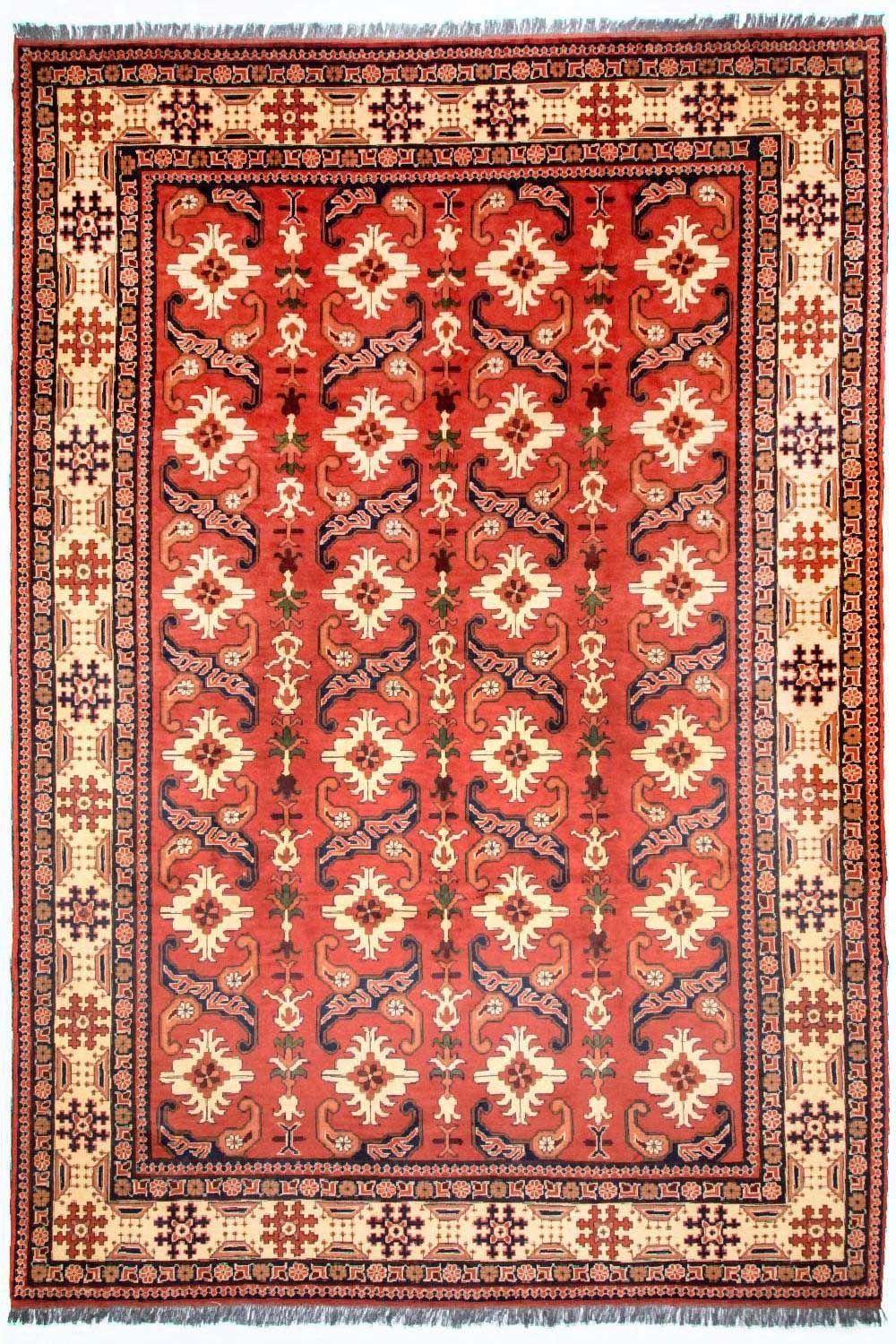 Alfombra afgana - Hatschlu - 338 x 257 cm - rojo
