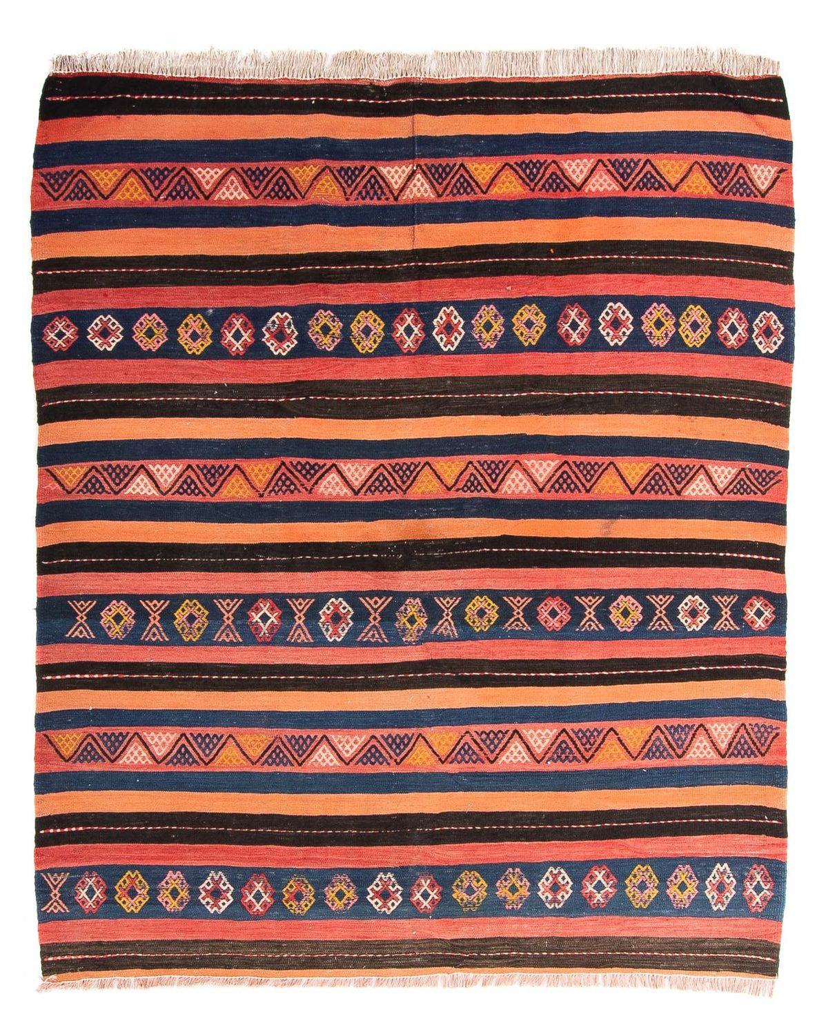 Alfombra Kelim - Antigua cuadrado - 180 x 150 cm - multicolor