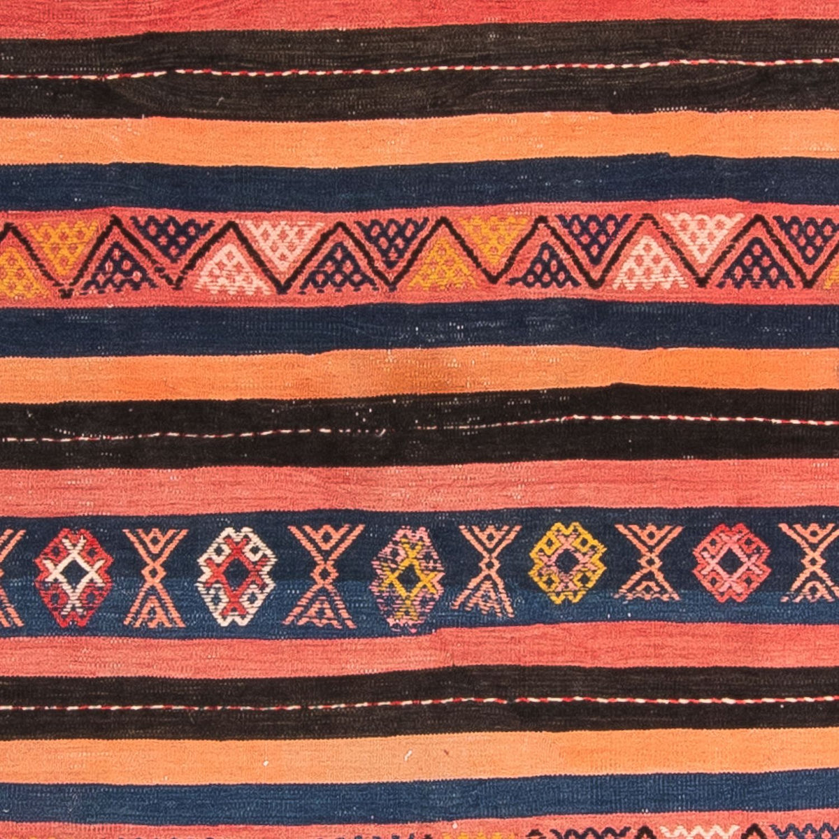 Alfombra Kelim - Antigua cuadrado - 180 x 150 cm - multicolor