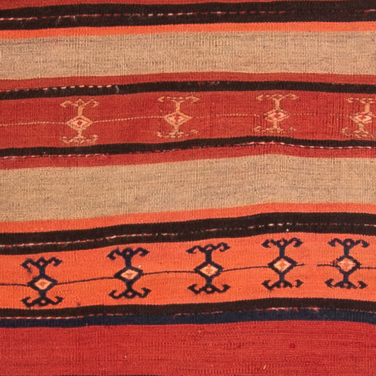 Alfombra de pasillo Alfombra Kelim - Antigua - 280 x 85 cm - multicolor