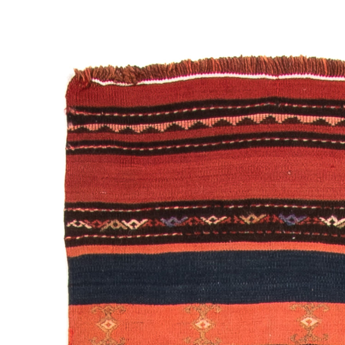 Alfombra de pasillo Alfombra Kelim - Antigua - 280 x 85 cm - multicolor