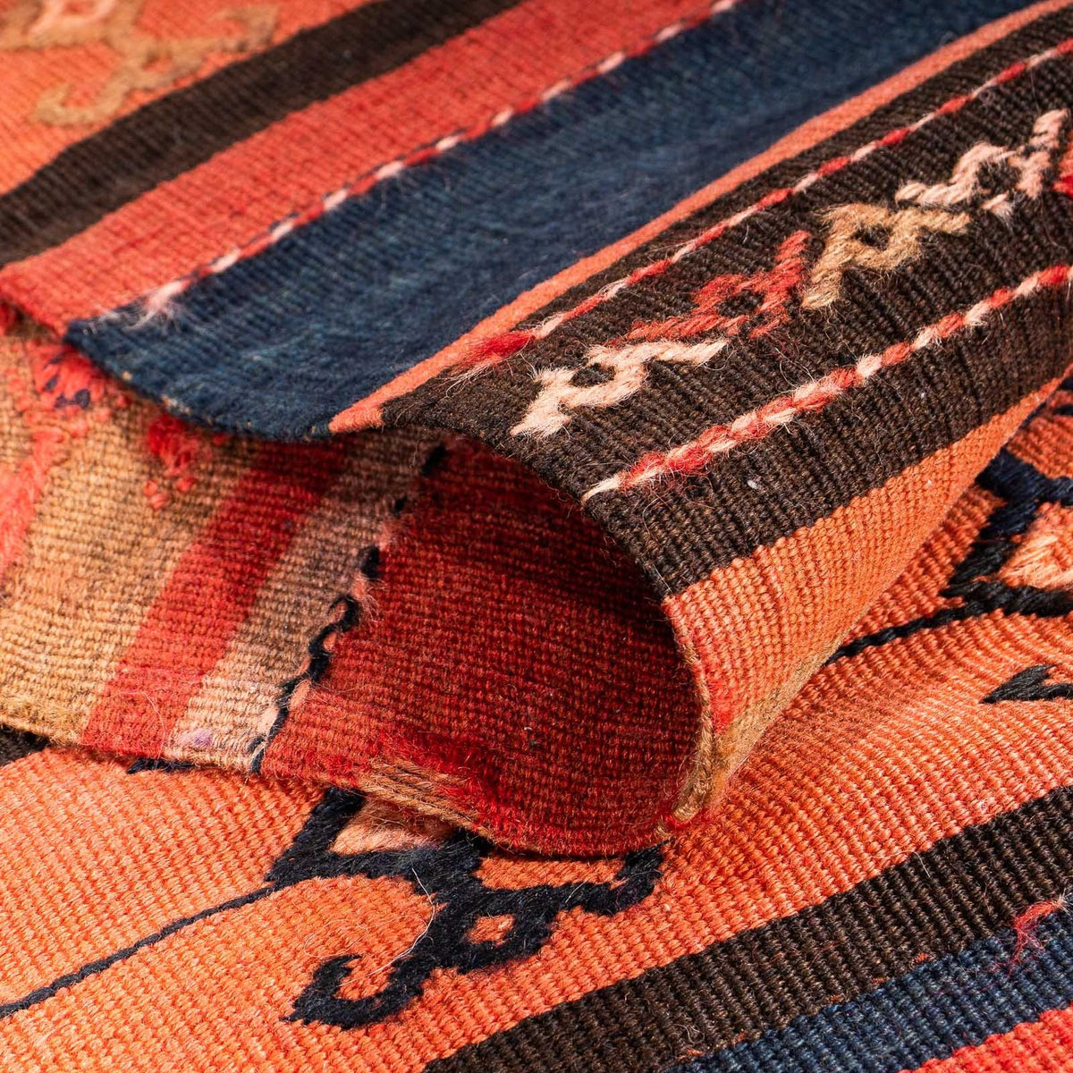 Alfombra de pasillo Alfombra Kelim - Antigua - 280 x 85 cm - multicolor