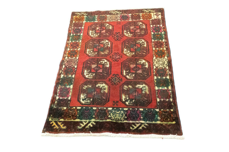 Alfombra Turkaman - 100 x 67 cm - rojo