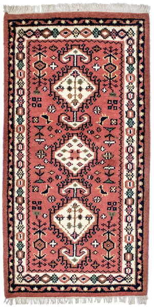 Alfombra oriental - 160 x 90 cm - naranja