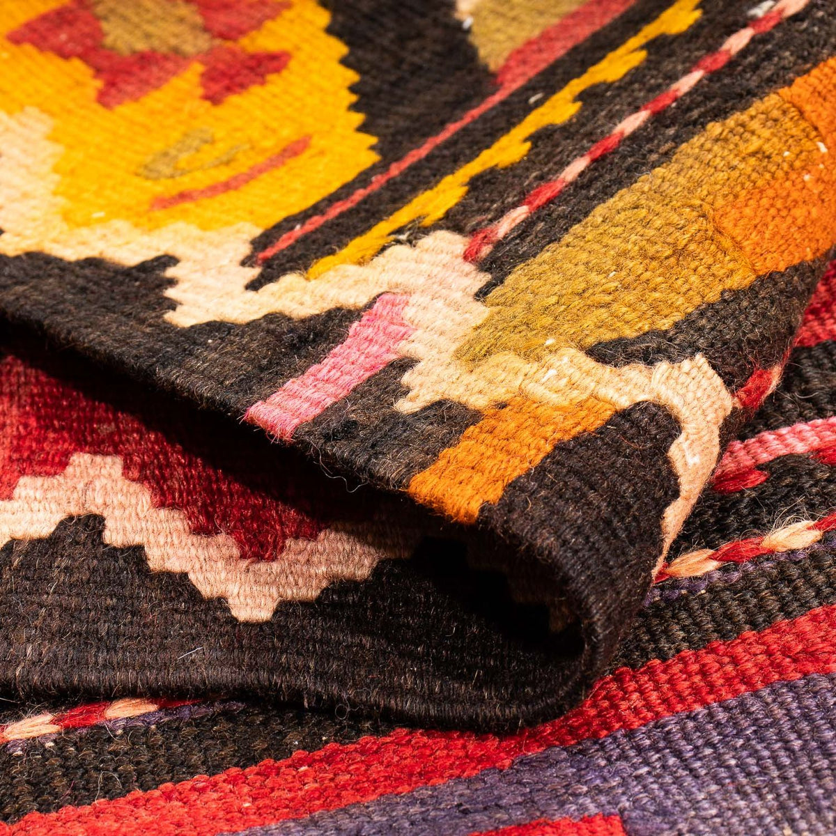 Alfombra Kelim - Antigua - 220 x 135 cm - multicolor