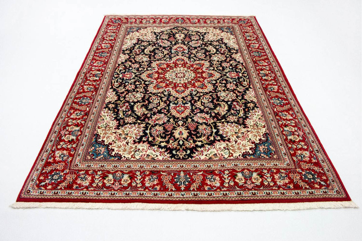 Alfombra persa - Ghom - 243 x 170 cm - azul oscuro