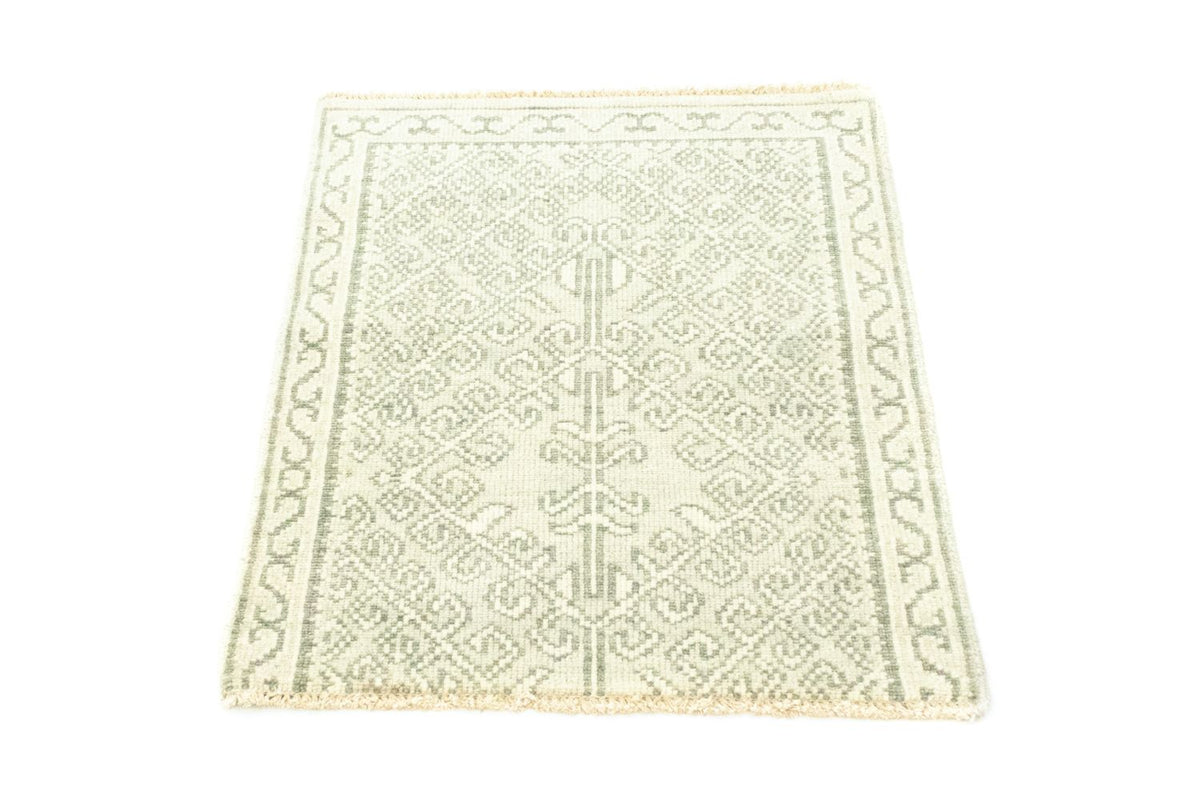 Alfombra de lana - 74 x 60 cm - beige