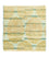 Alfombra de diseño cuadrado  - 61 x 59 cm - oro