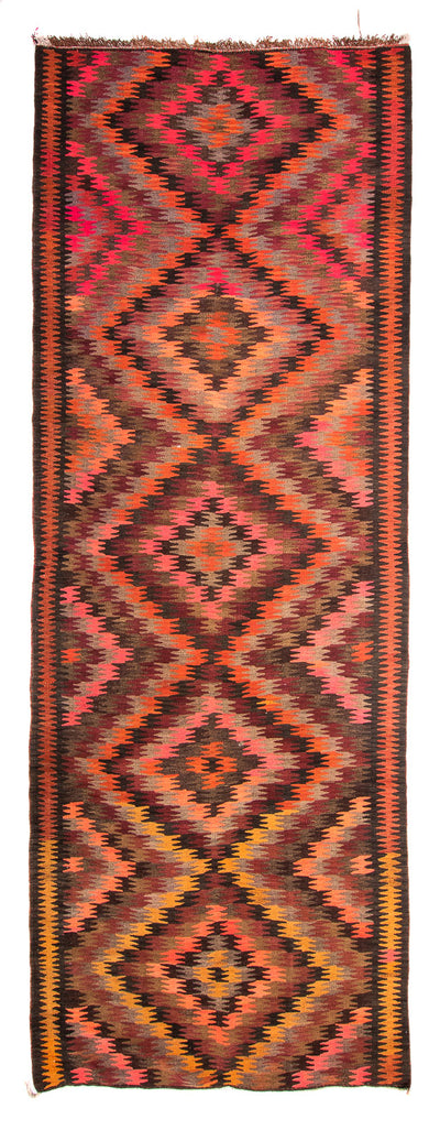 Kilim antiguo 150x380cm - multicolor
