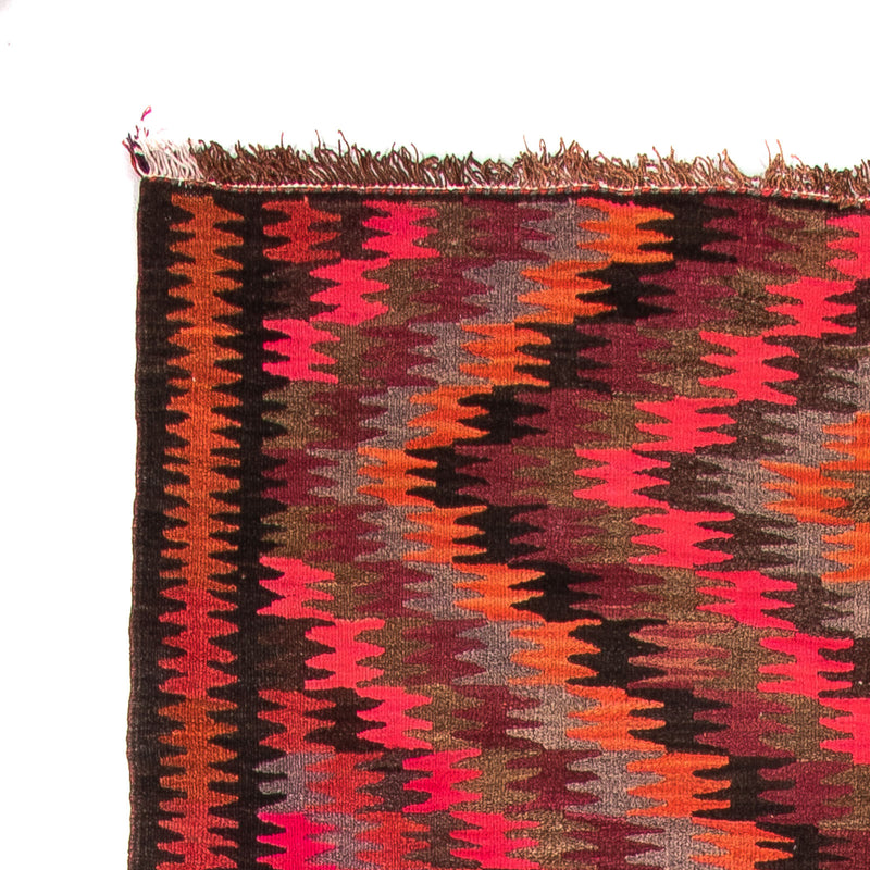 Alfombra de pasillo Alfombra Kelim - Antigua - 380 x 150 cm - multicolor