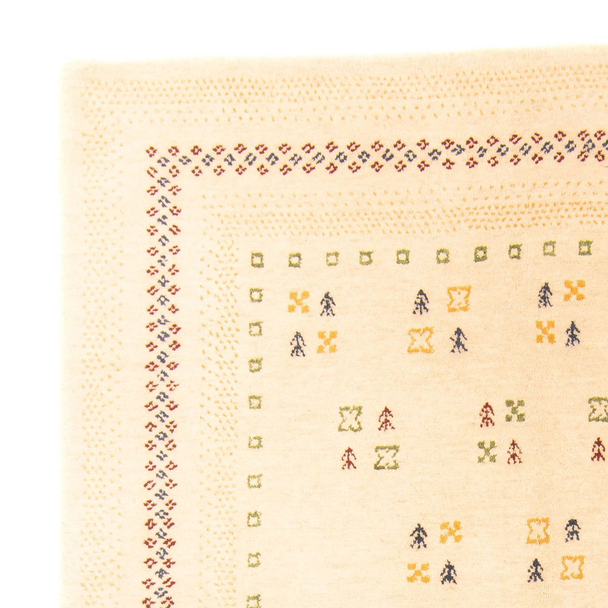 Alfombra Gabbeh - Loribaft Softy - 197 x 140 cm - multicolor