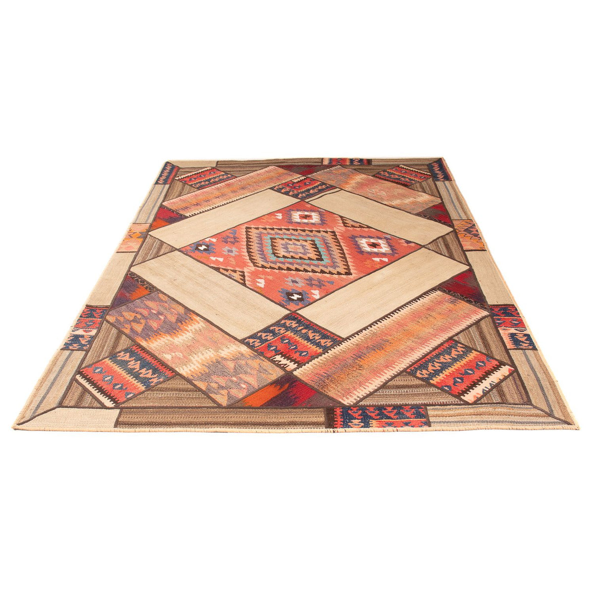 Alfombra de patchwork - 230 x 160 cm - multicolor
