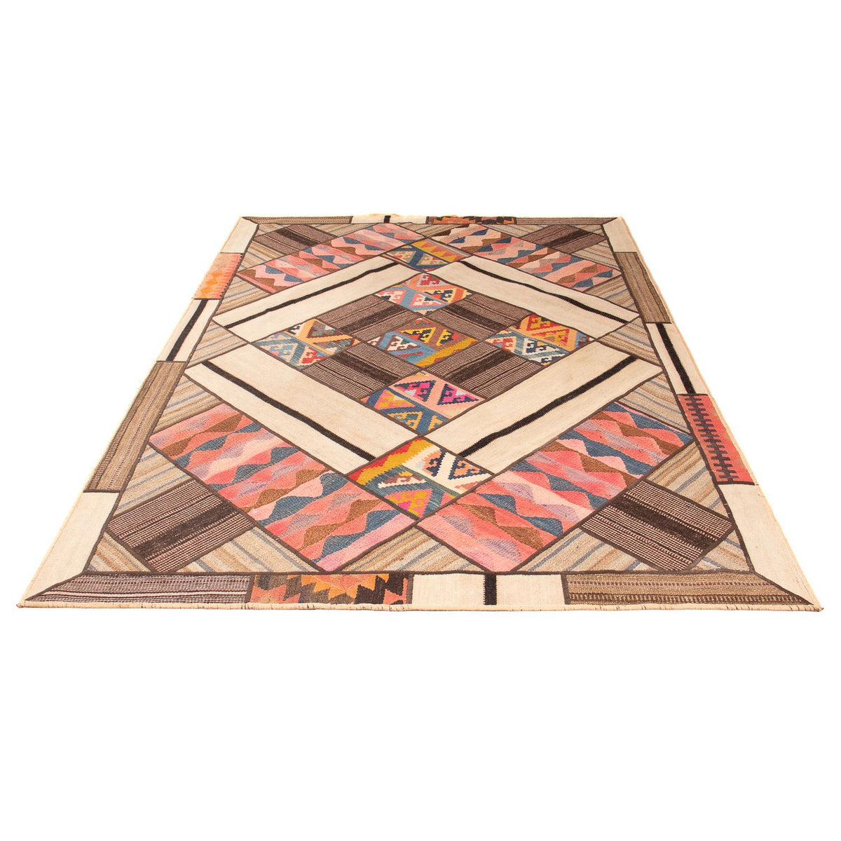 Alfombra de patchwork - 230 x 160 cm - multicolor