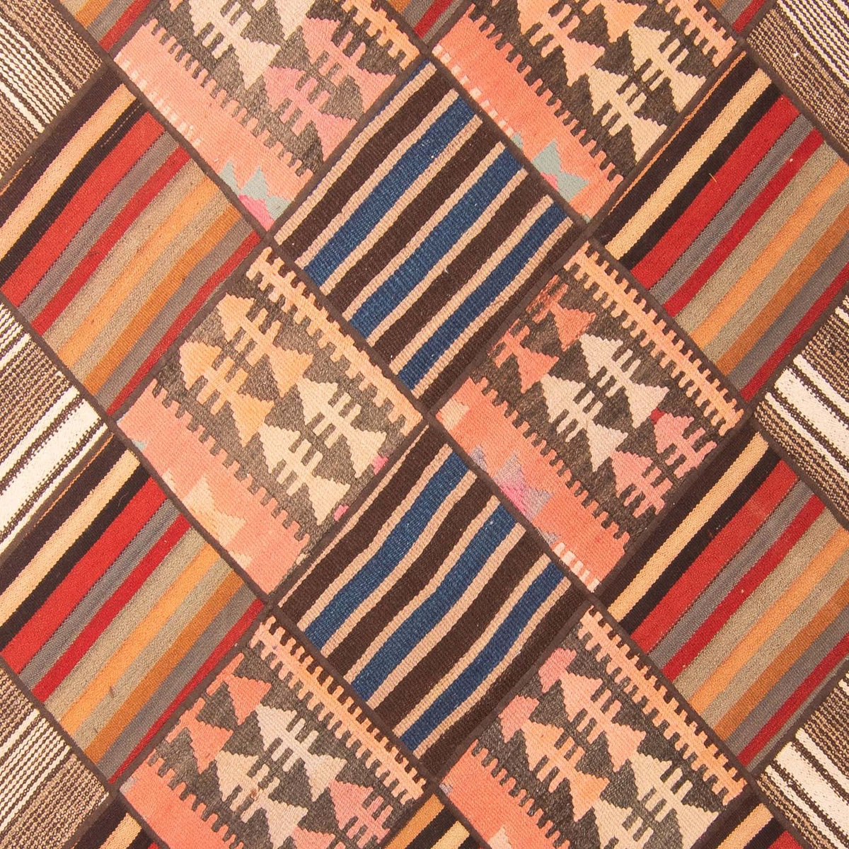 Alfombra de patchwork - 200 x 150 cm - multicolor