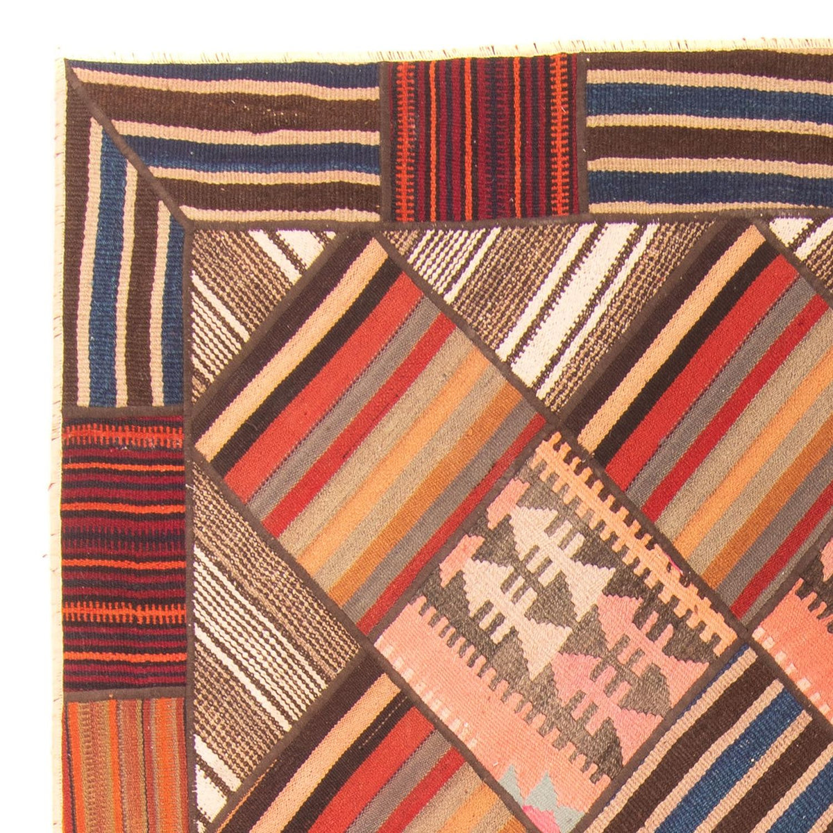 Alfombra de patchwork - 200 x 150 cm - multicolor