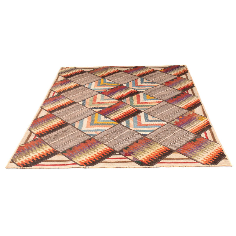 Alfombra de patchwork - 200 x 150 cm - multicolor