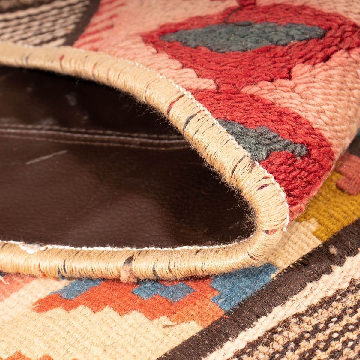 Alfombra de patchwork - 200 x 150 cm - multicolor