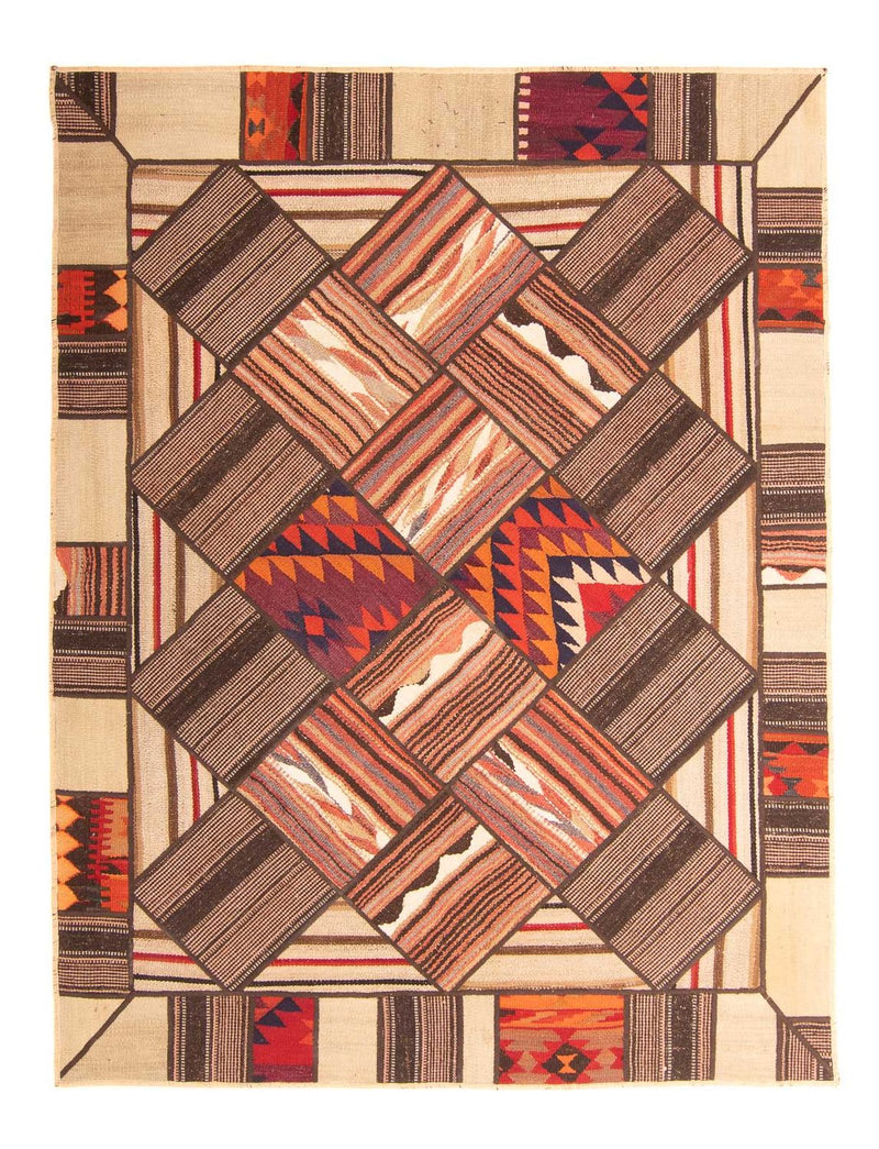 Alfombra de patchwork - 200 x 150 cm - multicolor