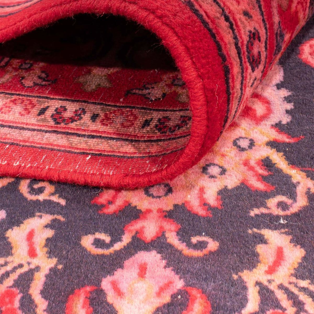 Alfombra persa - Ghom - 240 x 172 cm - rojo claro