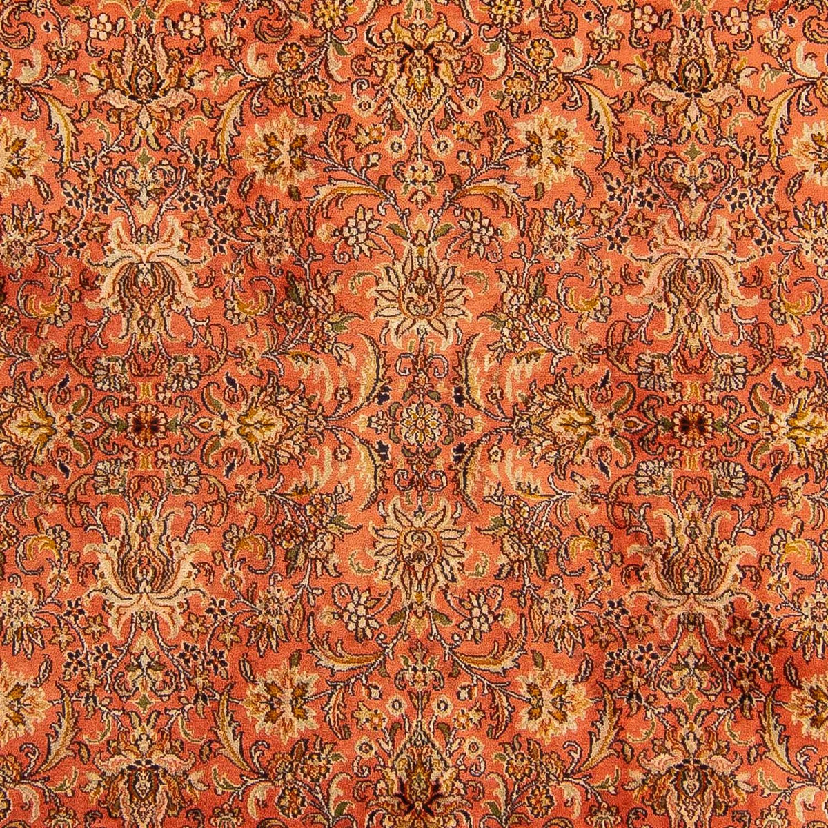 Alfombra de seda - Seda de Cachemira - 276 x 187 cm - óxido