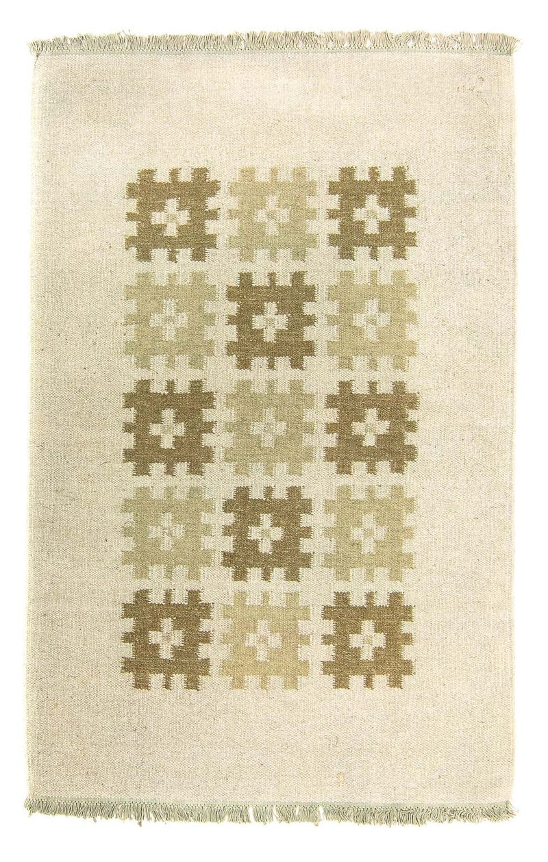 Alfombra Kelim - Tendencia - 176 x 116 cm - beige