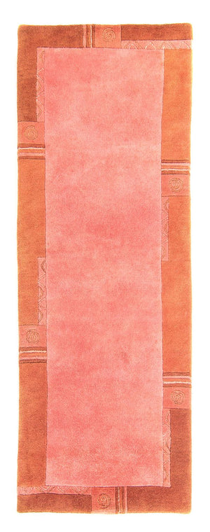 Alfombra de pasillo Alfombra de Nepal - 231 x 81 cm - rosa