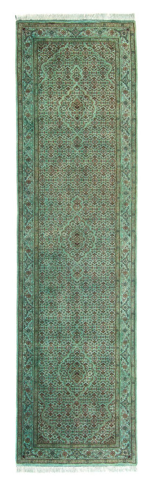 Alfombra de pasillo Alfombra oriental - Tabriz - 305 x 84 cm - verde