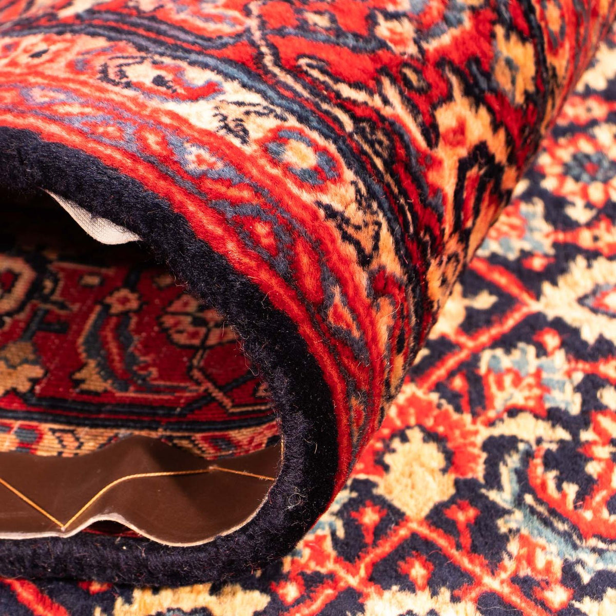 Alfombra persa - Nómada - 202 x 135 cm - rojo claro