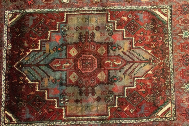 Alfombra persa - Nómada - 148 x 106 cm - naranja