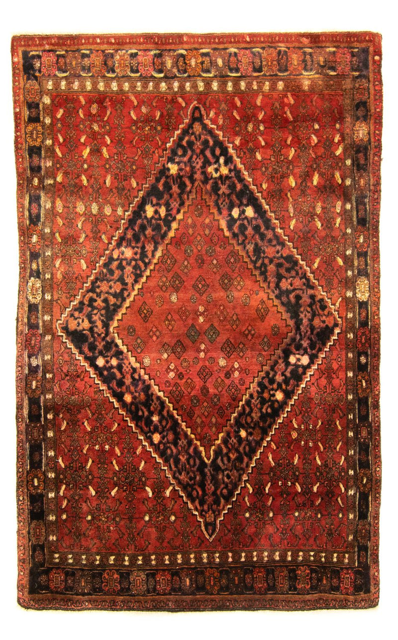 Alfombra persa - Bidjar - 206 x 135 cm - naranja