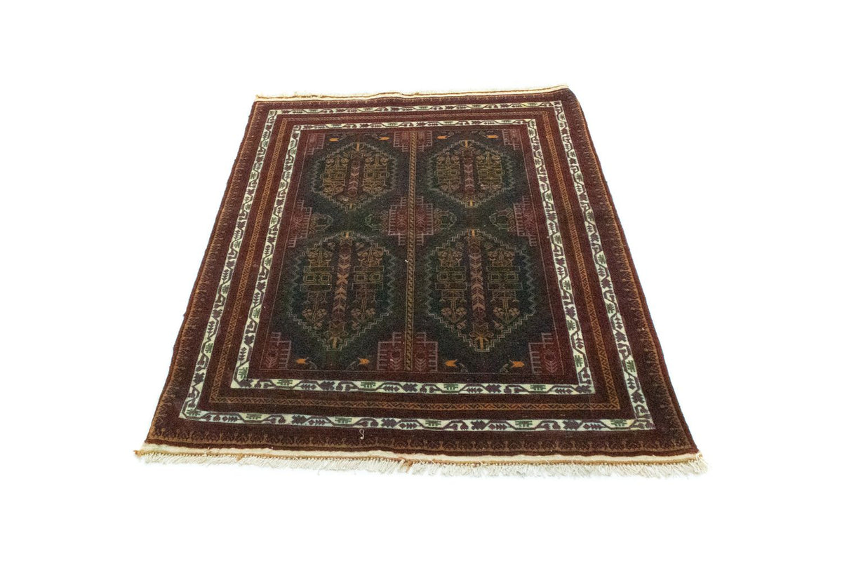 Alfombra afgana - 140 x 100 cm - azul