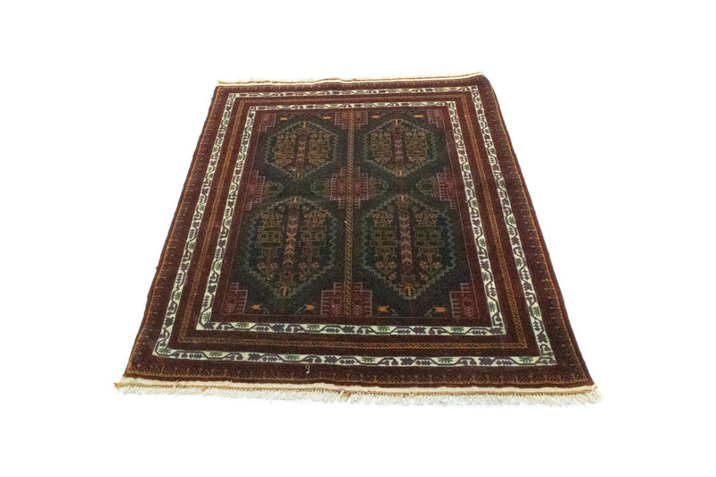 Alfombra afgana - 140 x 100 cm - azul