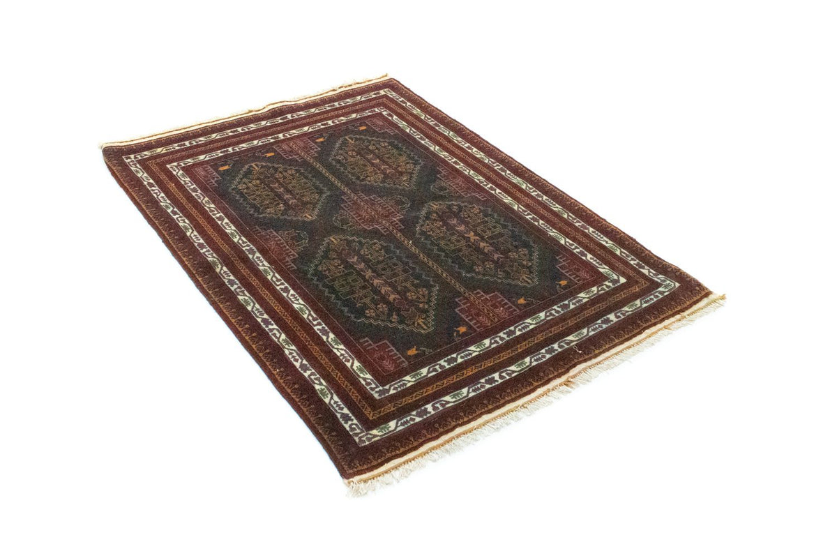 Alfombra afgana - 140 x 100 cm - azul